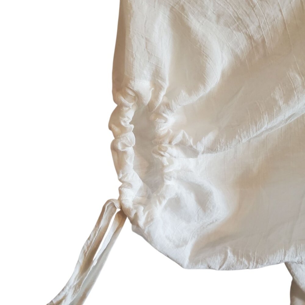 Entro Anthropologie White Medium Colorful Crochet Flowers Floral Cardigan XL - Picture 5 of 15